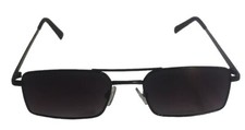 Kendall Kylie Marlo KK4076 001 Rectangle Sunglasses Silver Frame Blacked