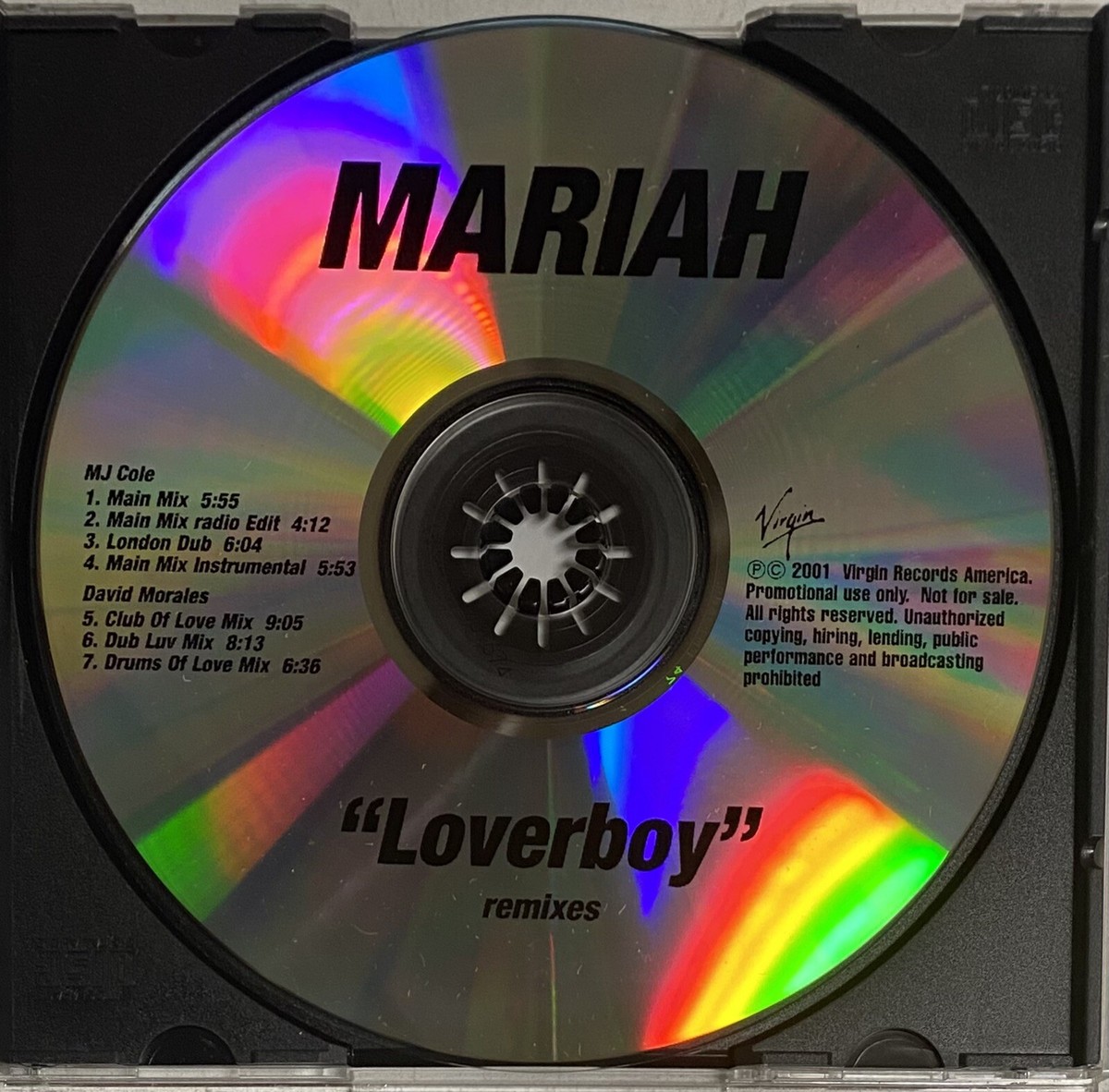 MARIAH CAREY Loverboy 2001 US PROMO Only REMIXES CD MJ COLE David
