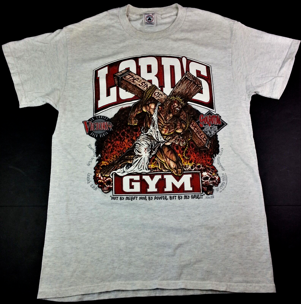 Lord's Gym T Shirt Vintage 90s Mens M Living Epistles 1995 Lord's Gym T Shirt Vintage 90s Mens M Living Epistles 1995