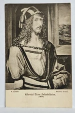 Vintage Postcard Albrecht Durer Selbstbildniss Self Portrait 1498, Madrid Prado