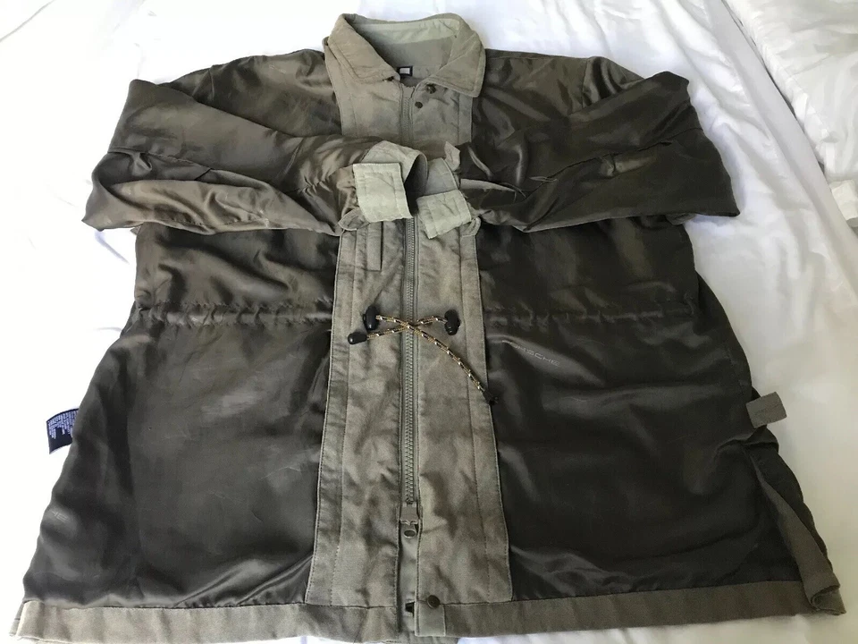 Abrigo de conductor PORSCHE para hombre chaqueta grande verde oliva Foto 4 de 4