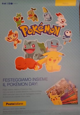 POKEMON FOLDER EXHIBITION ITALIAN POST POSTER 100X70