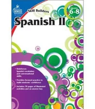 Spanish II, Grades 6 - 8 (Skill Builders) - Paperback - GOOD