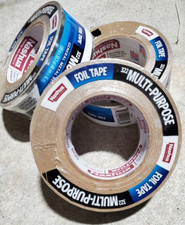  3PACK Nashua 322 Multi-Purpose Foil Tape 2" x 50yd  AC, Furnace or Heater