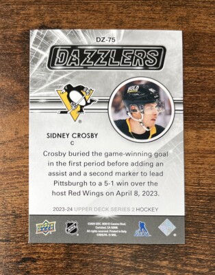 2023-24 Upper Deck Series 2 Dazzlers Pink #DZ-75 Sidney Crosby