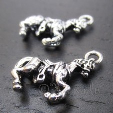 Horse Charms - 21mm Antiqued Silver Plated 3D Pendants C2584 - 2, 5 Or 10PCs