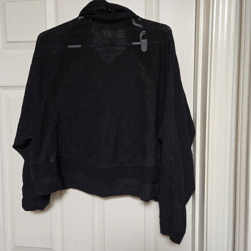 Lululemon giacca donna taglia 4 nera profonda pizzo mesh jacket activewear palestra... - Foto 7 di 17