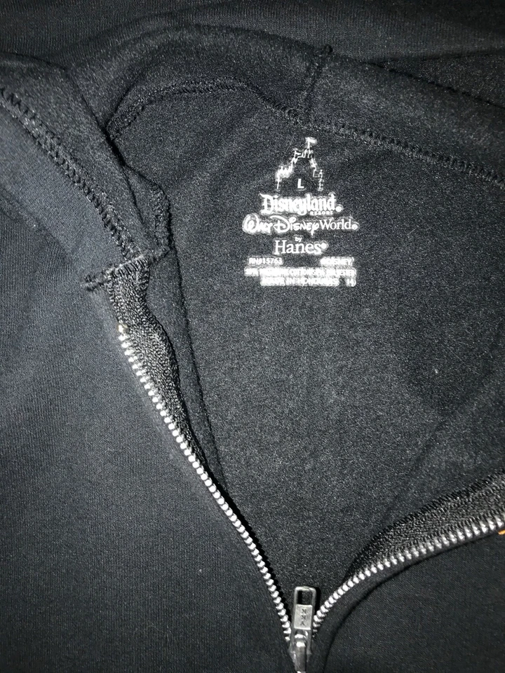 Chaqueta Disney World by Hanes Animals Kingdoms Talla L Negra Foto 3 de 4