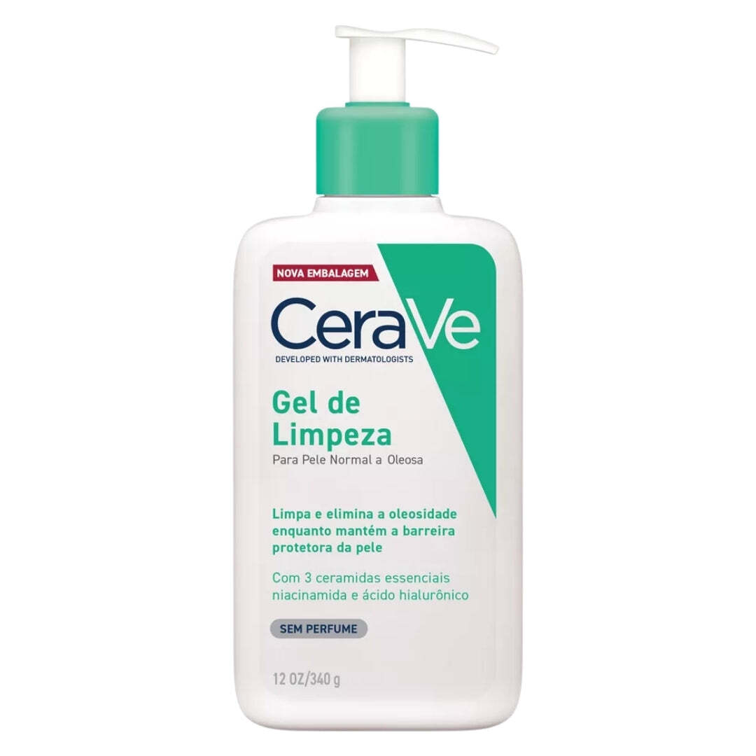 Cerave Daily Facial Cleansing Gel for Normal to Oily Skin 340ml