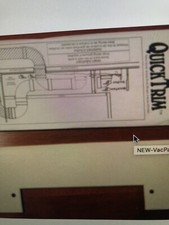 NEW VacPan Central Vacuum Trim Plate - Bisque/Almond