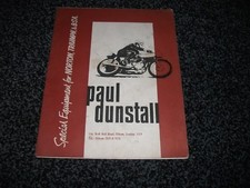 Paul Dunstall  special equipment catalogue for norton triumph & bsa
