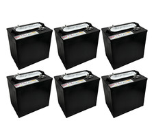 Pacer P-105 6V 220Ah Deep Cycle Battery   Comparable to Trojan T-105 Set of 6 