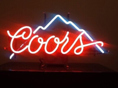 Ice Cold Beer Snow Mountain Neon Sign 17''x14'' Light Lamp Bar Club Decor Gift SY
