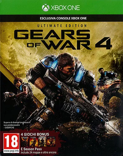 Jogo gears of war 4 ultimate edition colecionador xbox one microsoft