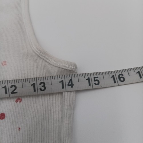Justice Tank Top Girls Size 18 White Sparkling Ice Cream Cone With A Cherry - Picture 3 of 7