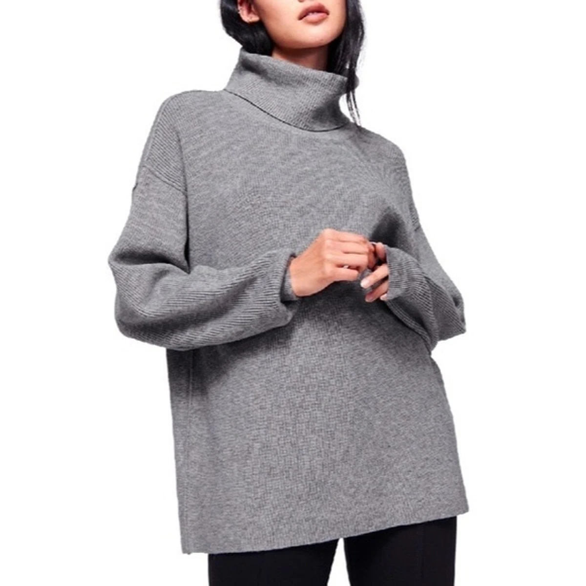 Free people softly structured ribbed best sale turtleneck