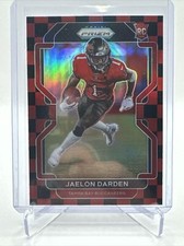 2021 Panini Prizm Jaelon Darden Rookie Rc Red And Black Checkerboard SSP Rare🔥
