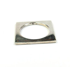 Sterling Silver Thin Square Band Ring Size 6