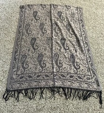 Women’s Pashmina Shawl Wrap/Hijab with Two Tone Scarf
