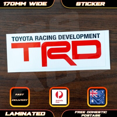 Toyota Racing Development TRD Style Retro Racing Sticker Decal JDM Turbo Supra