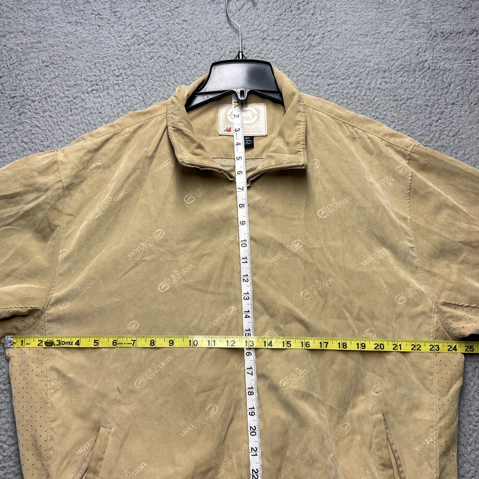 Ecko Function Jacket Coat Mens Large Beige Tan Fa… - image 3