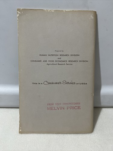 Vtg Family Fare Food Management and Recipes US Department of Agriculture 1966 - Foto 2 di 7