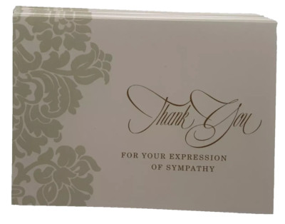 (NEW) Thank You For Your Expression Of Sympathy Cards 24 Hallmark Funeral Cards