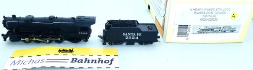Con Cor 28222 Heavy Mikado Dampflok SANTA FE OVP N 1:160 KE2 #A  å | Zustand: Gebraucht