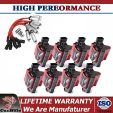 8x D581 Ignition Coil & Spark Plug Wires Pack For GMC LS1/3 4.8/5.3/6.0L