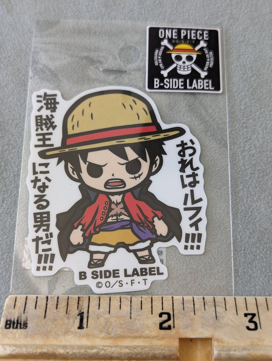 One Piece B Side Label Sticker Japan Limited Luffy Nami Zoro Nico