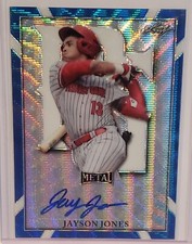 Jayson Jones 2021 Leaf Metal Perfect Game BLUE WAVE Pre-Production Autograph 1/1