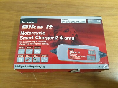 Halfords HSC4 bike it motorcycle Smart Charger 2-4 amp UR