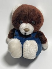 Russ Berrie Scooter Bear Plush Overalls Rare No Tags