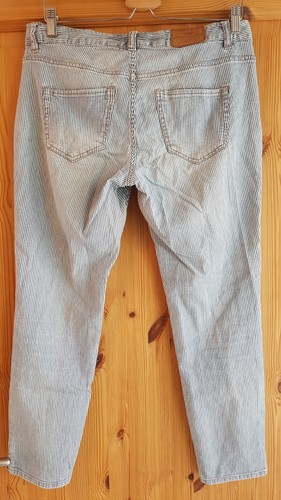 Jeans Skinny H&M Streifen Blau Weiß 40 7/8 - Bild 3 von 7