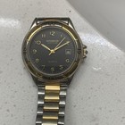 McGregor Hunt Club Quartz Two-Tone Metal Bracelet Watch Black Dial Date — photo 1