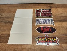 Megadeth Metallica Korn Rage Machine Stickers Lot 90s Reflective Sticker Machine