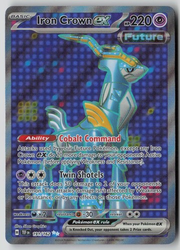 Iron Crown ex 191/162 Ultra Rare Temporal Forces Pokemon NM