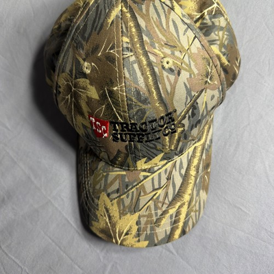 #ad Tractor Supply Co Logo Adjustable Solid Orange One Size Baseball Cap Adult $12.00
