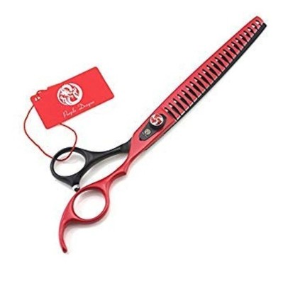 Purple Dragon 8.0 inch Professional Pet Grooming Scissor - Dog Chunker Shears...