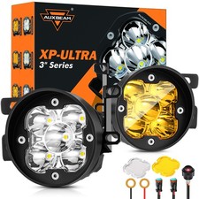 Auxbeam 2pcs 3 Amber White Spot Led Fog Light For Toyota 4runner Tacoma Tundra