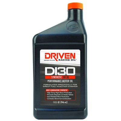 Driven Racing Engine 18306, Direct Injection DI30 Oil, Synthetic 5W-30, 1 Quart