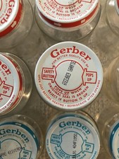 Gerber Baby Food Jars, Various Sizes, Clean, Empty, 30 Jars With Lids