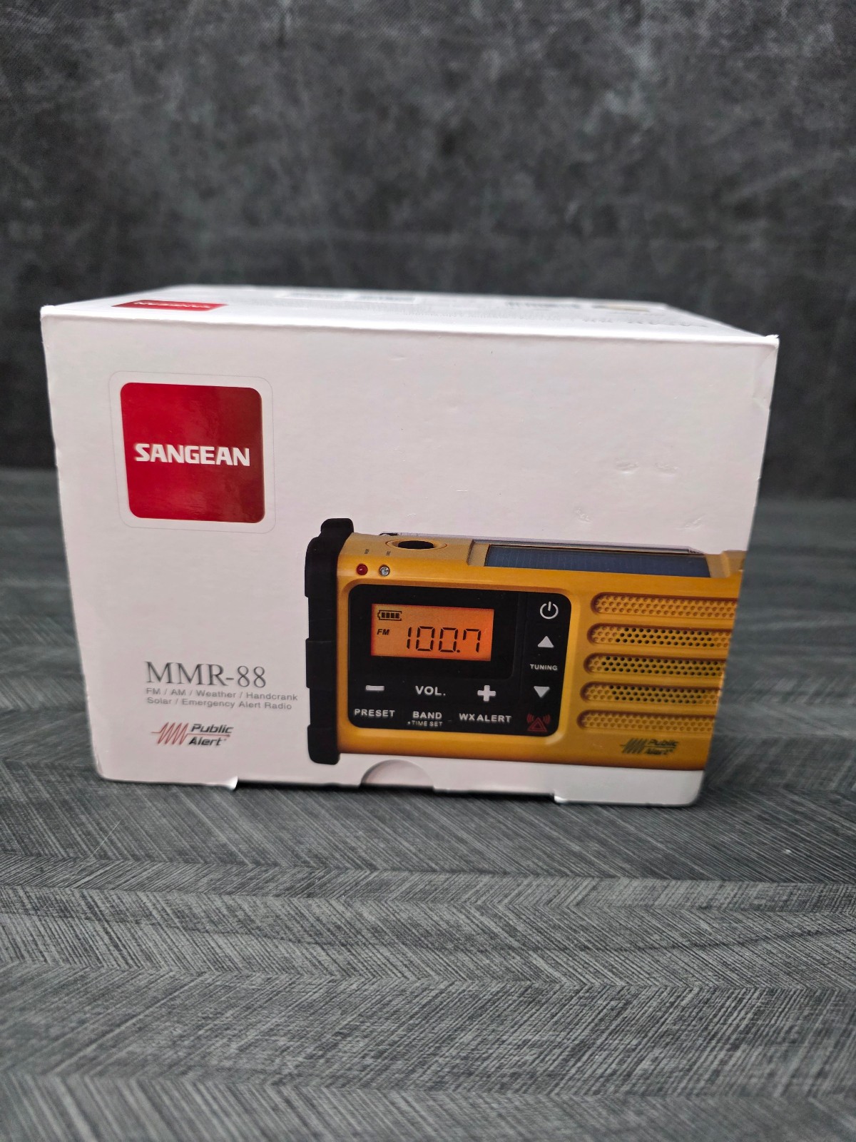 Sangean MMR-88 Emergency Weather AM/FM Radio with LED Flashlight and Solar Power