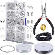 Jewelry Set: Findings Beading Making Repair Kit Tools Starter
