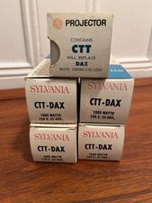 5 Sylvania/GE Type CTT - DAX Projector Lamp Bulbs, 1000W 120V, 25 hours