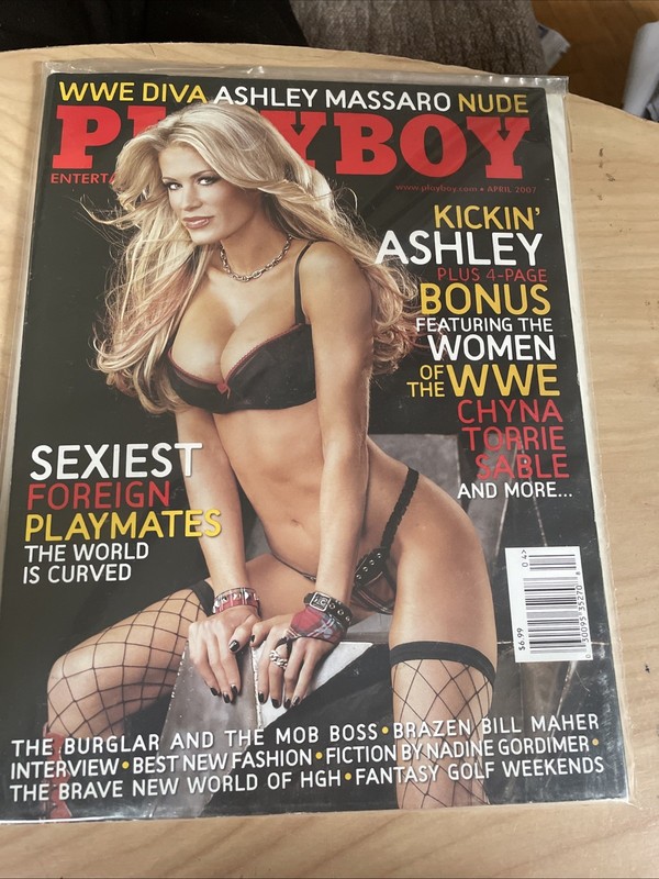 Playboy Magazine April 2007 Cover Ashley Massaro Playmate Giuliana Marino