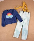 Ken rainbow Shirt & suspender Pants #9702 Best Buy Mattel vtg 70s 1975