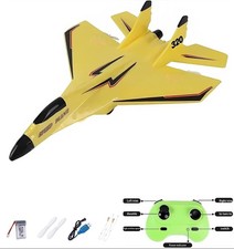 MAXBECK Remote Control Wireless Airplane Toy with Lights, Su-35 Rc Glider 2 Chan