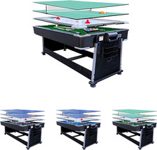 Triad 7-Foot 3-In-1 Multi-Game Swivel Billiard/Pool Table   Pool, Table Tennis 