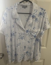 The Loft Blue  White Floral Pajamas XL Women  s